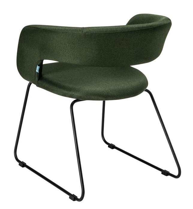 Кресло Hugs тёмно-зеленого цвета - лучшие Обеденные стулья в INMYROOM