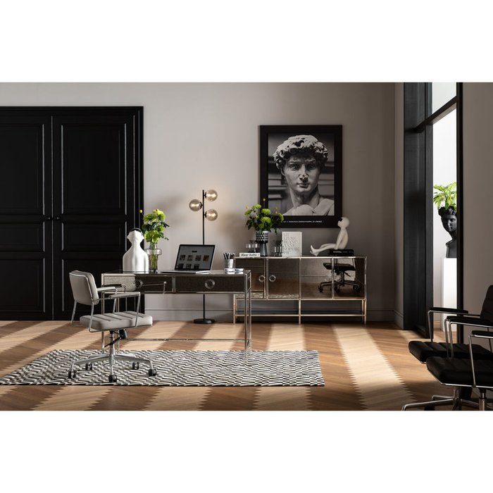 Стул офисный Dottore серого цвета - купить Офисные кресла по цене 60330.0