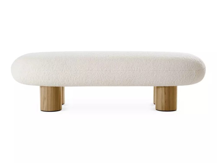 Банкетка Liora светло-бежевого цвета - купить Банкетки по цене 43400 Банкетка Liora светло-бежевого цвета - купить Банкетки по цене 43400