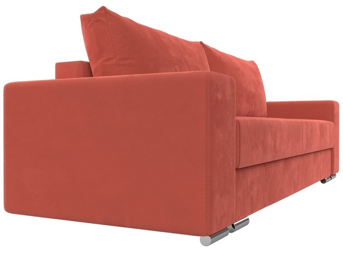 Прямой диван-кровать Дрезден кораллового цвета - лучшие Прямые диваны в INMYROOM