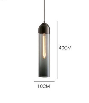 Дизайнерский подвесной светильник Fosa с плафоном дымчатого цвета - купить Подвесные светильники по цене 28058.0