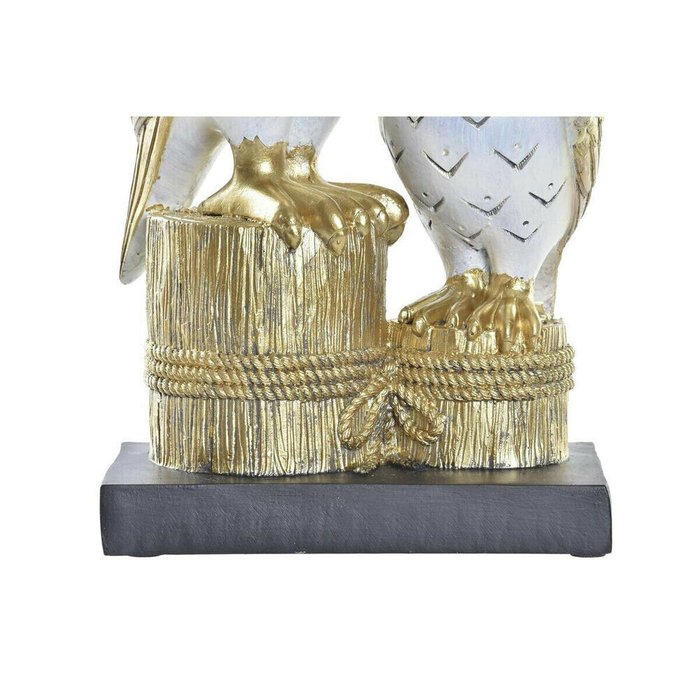 Декоративная фигура 14,5 x 9 x 26 cm Сова Позолоченный Белый - купить Фигуры и статуэтки по цене 5469.0
