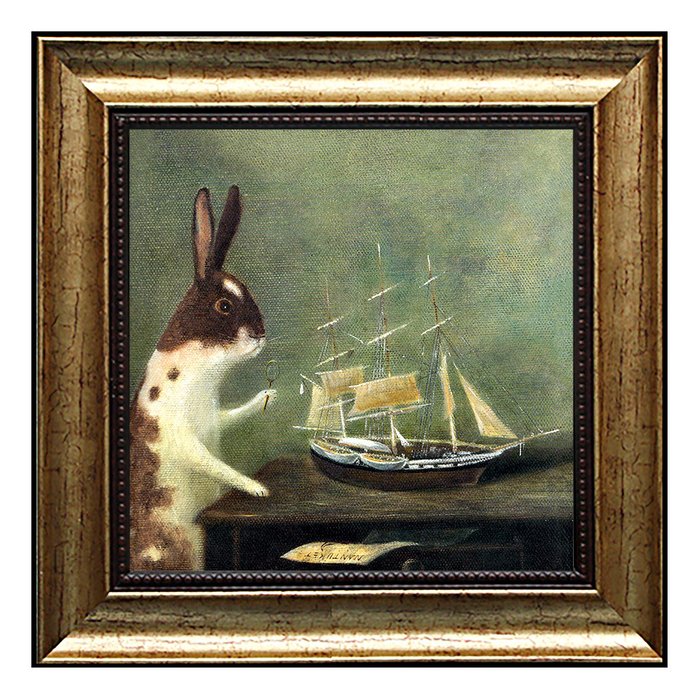 Картина Кораблик в раме из полистирола