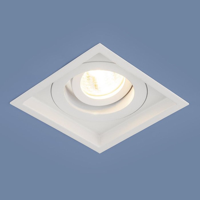 Алюминиевый точечный светильник 1071/1 MR16 WH белый Sofit