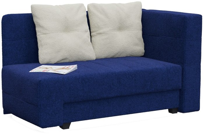 Диван-кровать прямой Корфу NEXT Астра синего цвета - лучшие Прямые диваны в INMYROOM