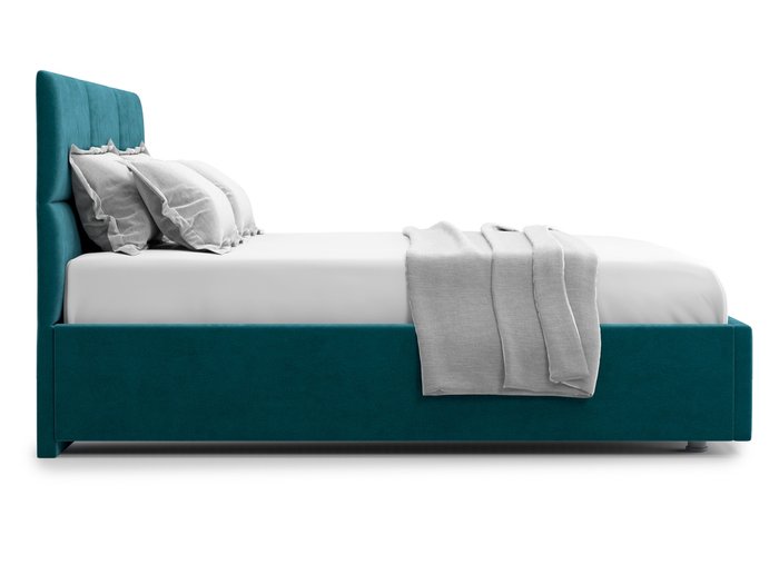 Кровать Bolsena 160х200 сине-зеленого цвета с подъемным механизмом  - лучшие Кровати для спальни в INMYROOM