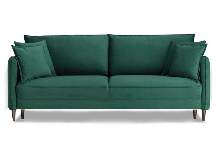 Прямой диван-кровать Йорк Премиум зеленого цвета