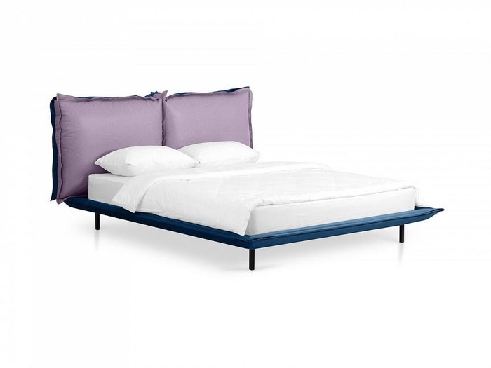 Кровать Barcelona 160х200 сине-сиреневого цвета - купить Кровати для спальни по цене 109800.0