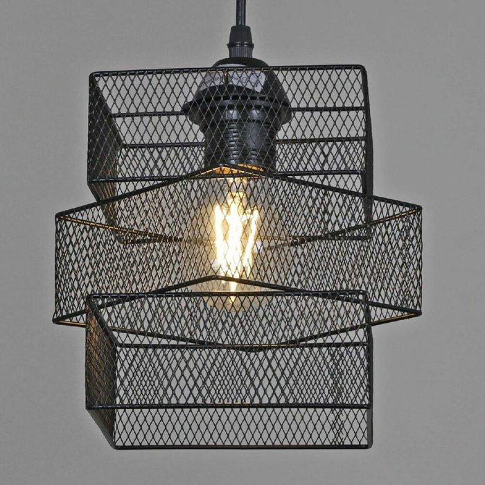 Подвесной светильник 03214-3.9-01 BK (металл, цвет черный) - лучшие Подвесные светильники в INMYROOM
