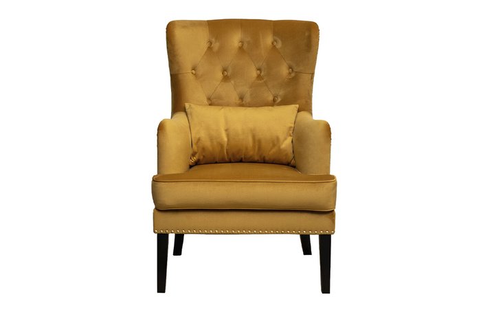 Кресло Rimini горчичного цвета - купить Интерьерные кресла по цене 49300.0
