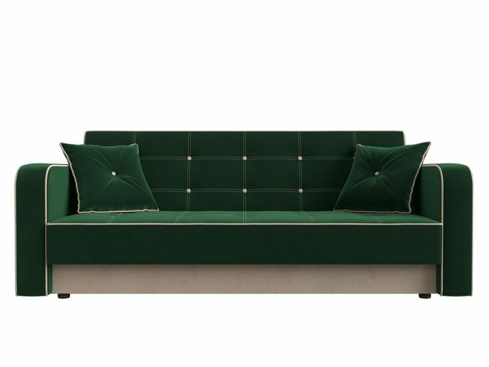 Диван-кровать Тур темно-зеленого цвета - купить Прямые диваны по цене 31999.0