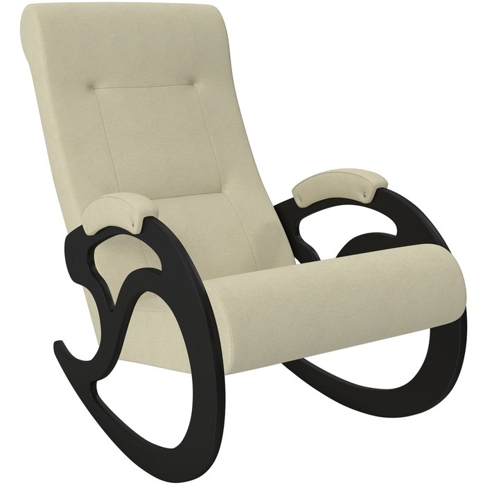 Кресло-качалка Модель 5 бежевого цвета