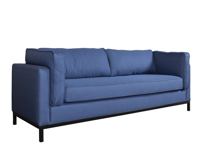 Диван Tomas синего цвета - купить Прямые диваны по цене 162370.0