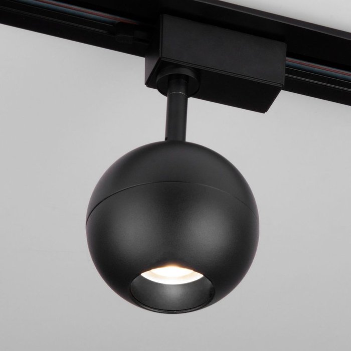 Трековый светодиодный светильник для однофазного шинопровода Ball Черный 12W 4200K LTB77 - купить Трековые светильники по цене 2040.0
