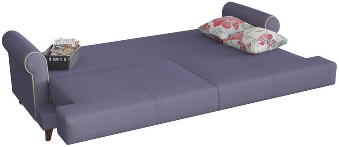 Диван-кровать Мирта Милфорд дизайн 4 фиолетового цвета - лучшие Прямые диваны в INMYROOM