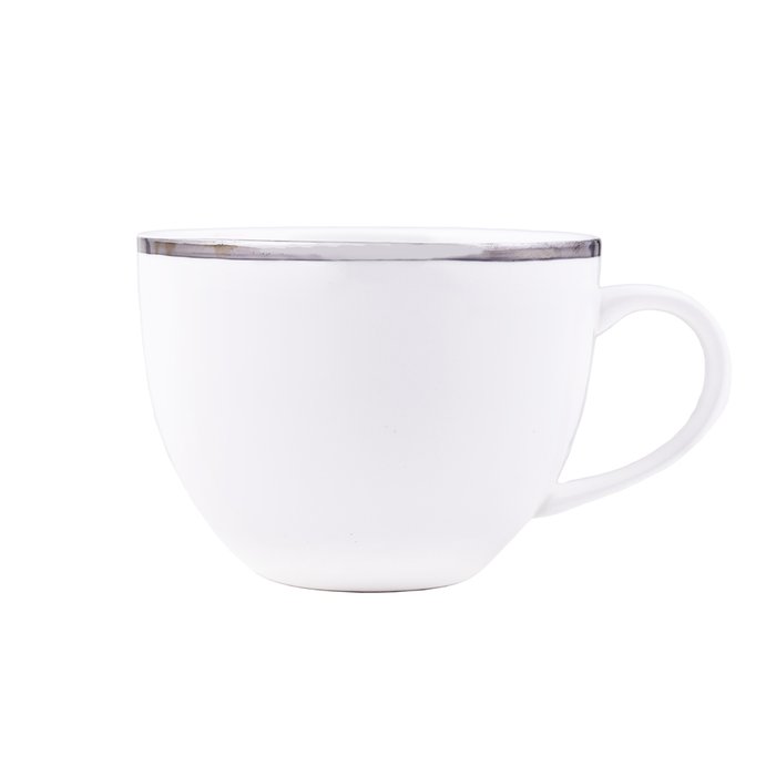 Чайная пара Gera с серебряной отделкой - купить Чашки по цене 2000.0