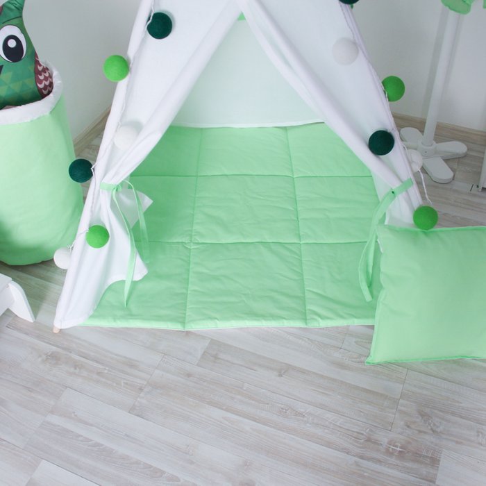 Стеганый игровой коврик Lime 110х110 см - лучшие Ковры для детской в INMYROOM
