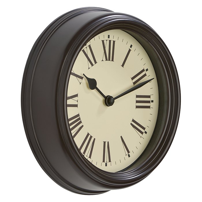 Настенные часы Roma черного цвета - купить Часы по цене 4110.0