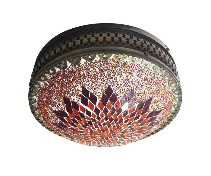 Настенно-потолочный светильник Марокко из металла и стекла