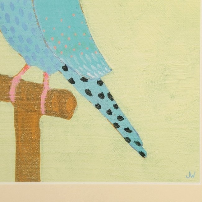 Квадратный постер в раме Bright Birds 1 с яркой птичкой  - купить Картины по цене 3090.0
