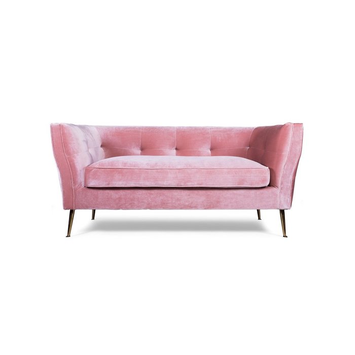 Диван Luxury розового цвета - купить Прямые диваны по цене 75115.0