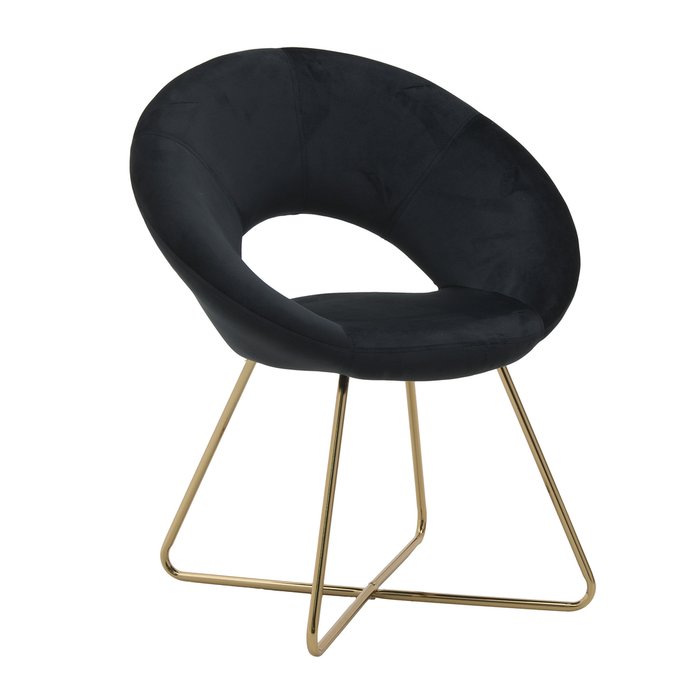 Кресло интерьерное черного цвета - купить Интерьерные кресла по цене 22080.0