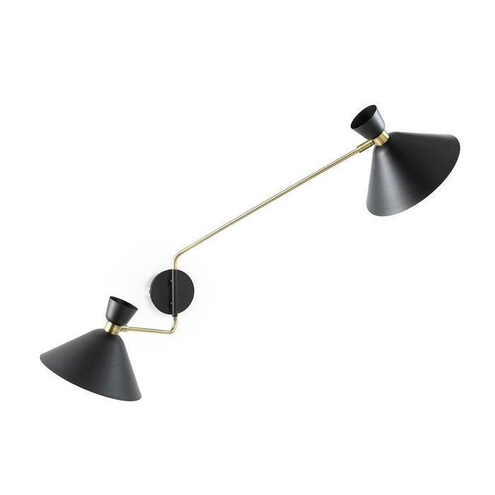Настенный светильник Zoticus черно-золотого цвета - купить Бра и настенные светильники по цене 14903.0