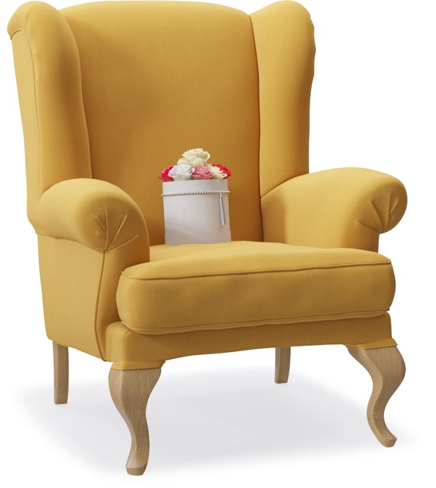 Кресло Charmaine желтого цвета - купить Интерьерные кресла по цене 28190.0