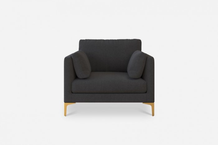 Кресло Кларке серого цвета - купить Интерьерные кресла по цене 25177.0