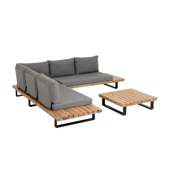 Комплект Zalika пяьиместный угловой диван и столик - лучшие Комплекты для сада и дачи в INMYROOM
