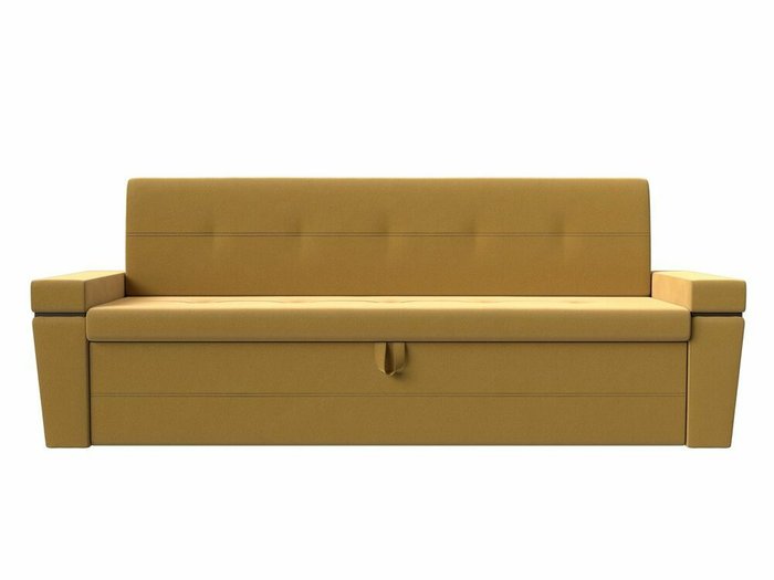 Прямой диван-кровать Деметра желтого цвета - купить Прямые диваны по цене 35999.0