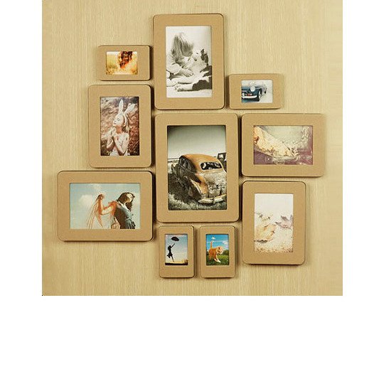 Набор фоторамок 'Sandwich Wall-Deco Black Label 10p' - Kraft
