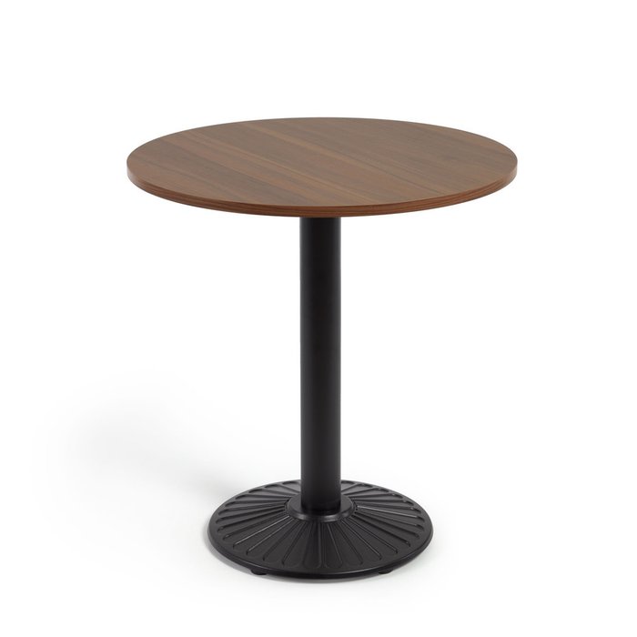 Обеденный стол Tiaret коричнево-черного цвета