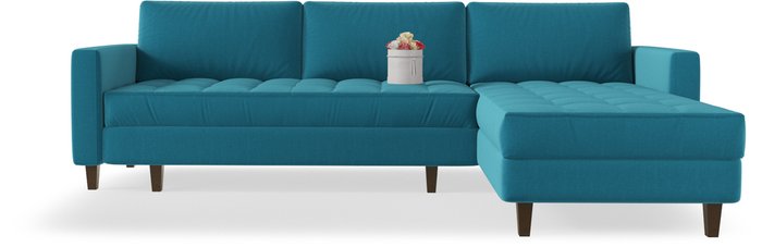 Угловой диван-кровать Geradine бирюзового цвета