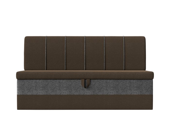 Диван-кровать Энигма серо-коричневого цвета - купить Прямые диваны по цене 33999.0