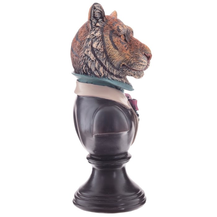 Декоративная фигурка Тигр коричнево-оранжевого цвета - купить Фигуры и статуэтки по цене 9605.0