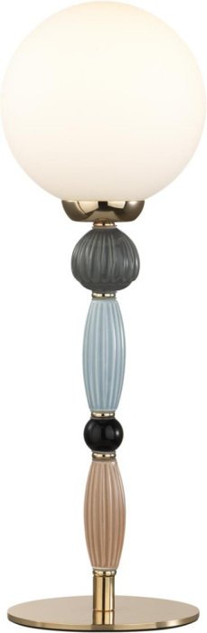 Настольная лампа Odeon Light Palle 5405/1T золотой/коричневый/голубой/белый матов./металл/керамика/стекло E14 1*40W - лучшие Настольные лампы в INMYROOM Настольная лампа Odeon Light Palle 5405/1T золотой/коричневый/голубой/белый матов./металл/керамика/стекло E14 1*40W - лучшие Настольные лампы в INMYROOM