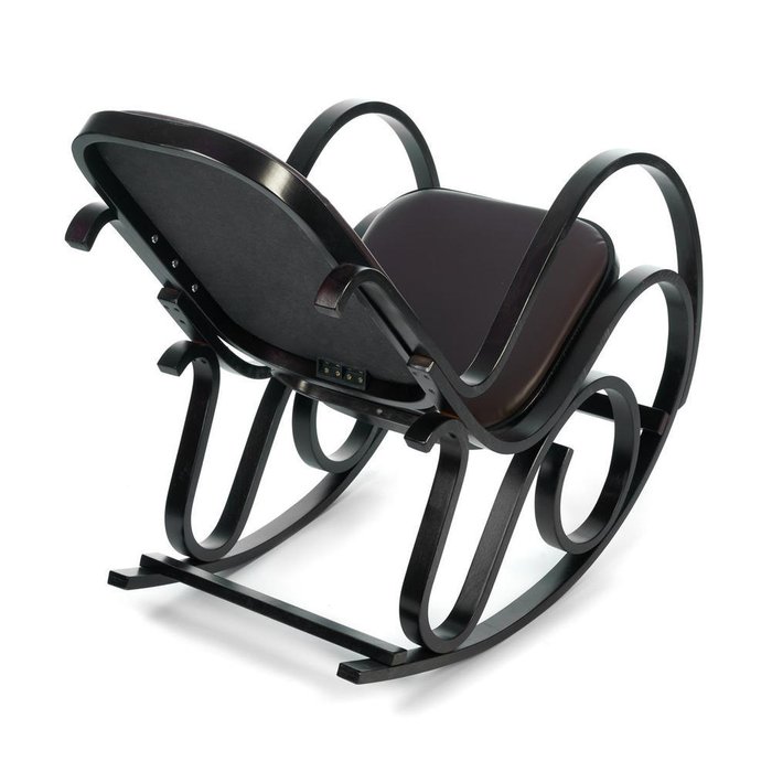 Кресло-качалка темно-коричневого цвета - купить Интерьерные кресла по цене 10080.0