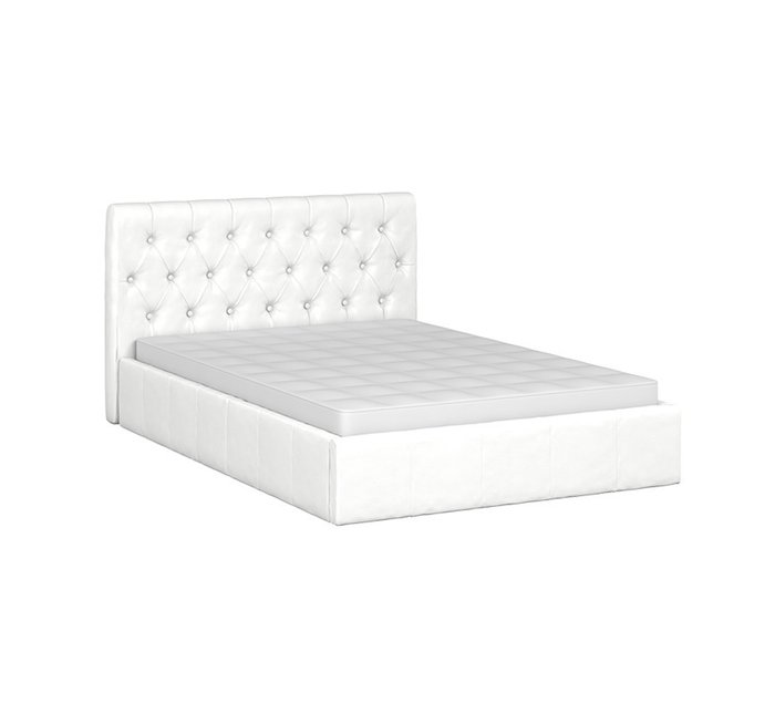 Кровать Инуа 140х200 белого цвета с подъемным механизмом  - купить Кровати для спальни по цене 79900.0