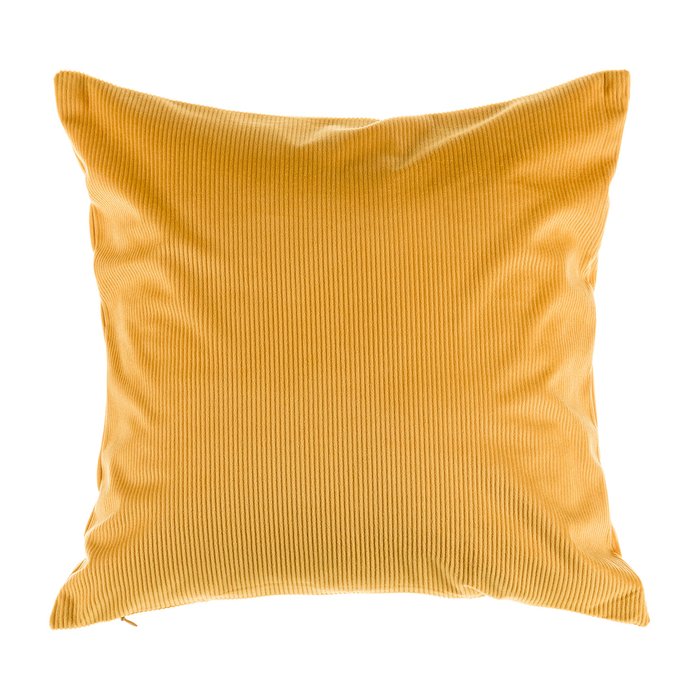 Декоративная подушка Datch 40х40 желтого цвета на потайной молнии