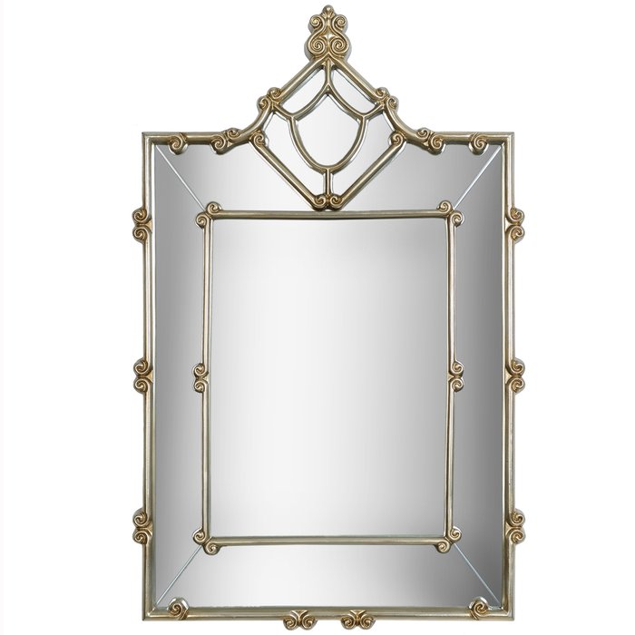 Настенное зеркало Алонсо в раме цвета шампань