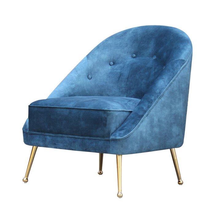 Кресло Ella синего цвета