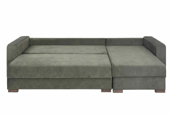 Угловой диван-кровать Гефест цвета хаки - лучшие Угловые диваны в INMYROOM