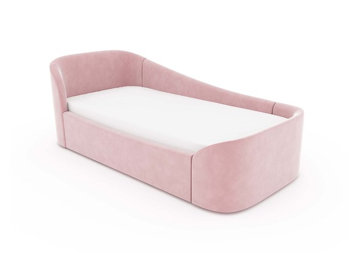 Диван-кровать Kidi Soft с низким изножьем 90х200 розового цвета