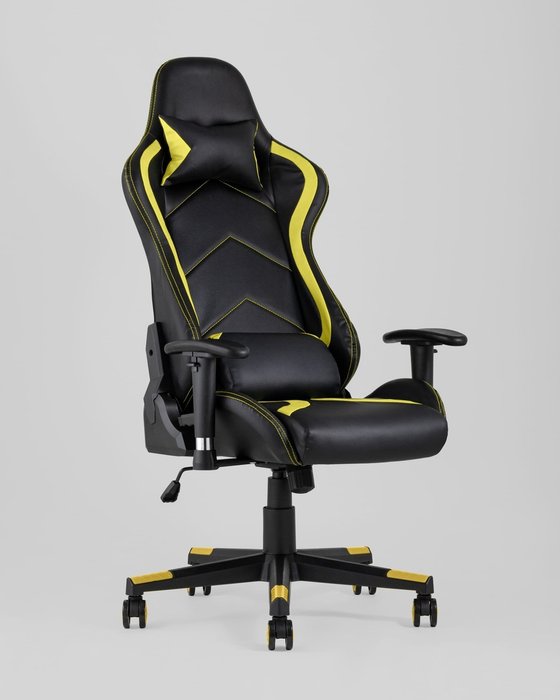 Кресло игровое Top Chairs Cayenne черно-желтого цвета - купить Офисные кресла по цене 9980.0