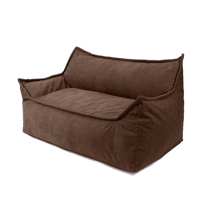 Бескаркасный диван Лофт коричневого цвета