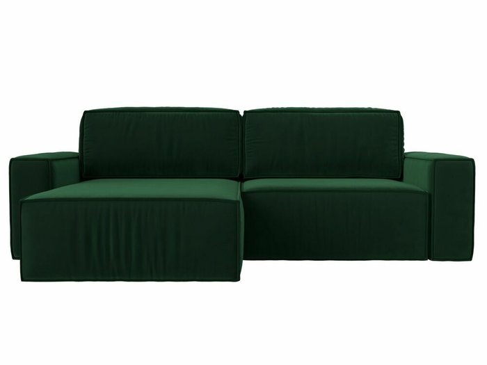 Угловой диван-кровать Прага классик зеленого цвета левый угол - купить Угловые диваны по цене 78999.0