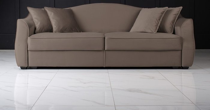 Диван Hermes темно-серого цвета - лучшие Прямые диваны в INMYROOM