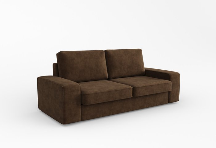 Диван-кровать Lykke коричневого цвета - купить Прямые диваны по цене 86889.0