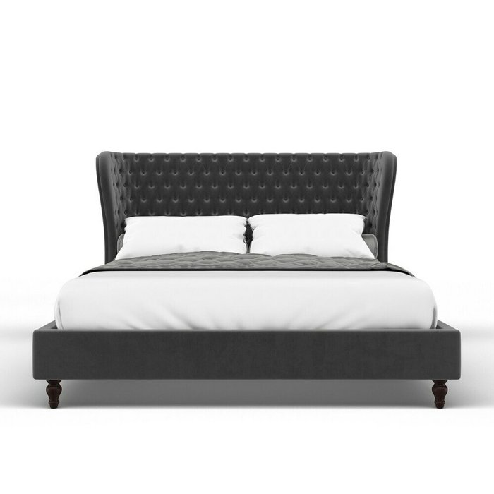 Кровать Andy 180х200 серого цвета - купить Кровати для спальни по цене 146700.0